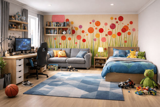 Vibrant Sphere Meadow