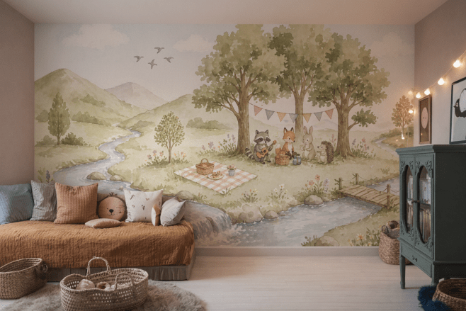 Forest Gathering Mural