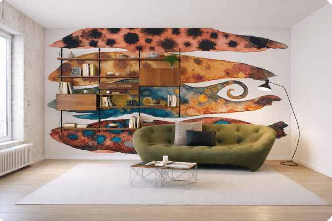 Vibrant Aquatic Swirls