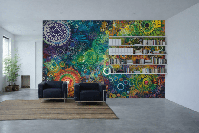 Ember Mandala Tapestry