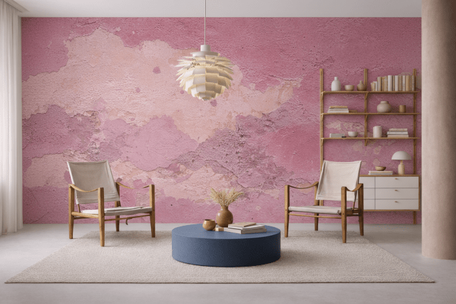 Rosy Textural Canvas