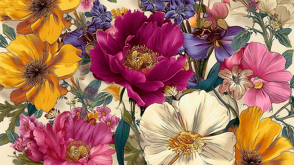 Nocturne Floral Tapestry