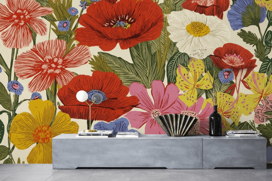 Vibrant Floral Tapestry