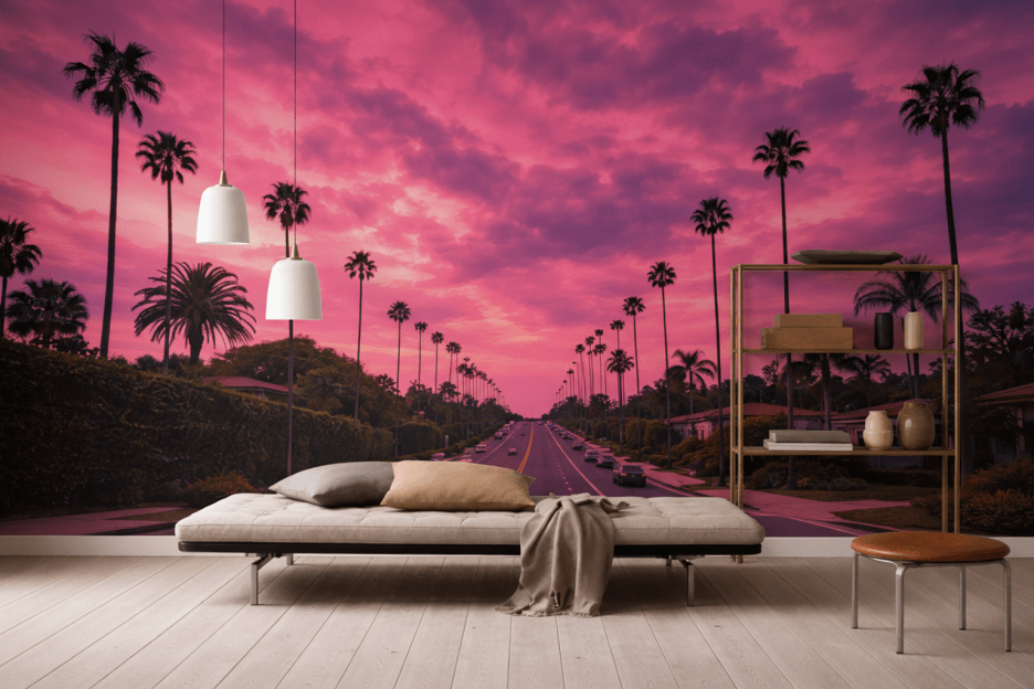 Palm Oasis Sunset