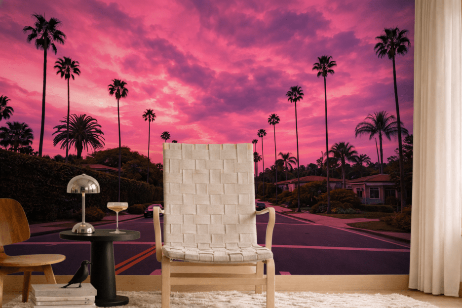 Palm Oasis Sunset