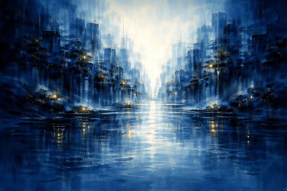 Twilight River Reflections