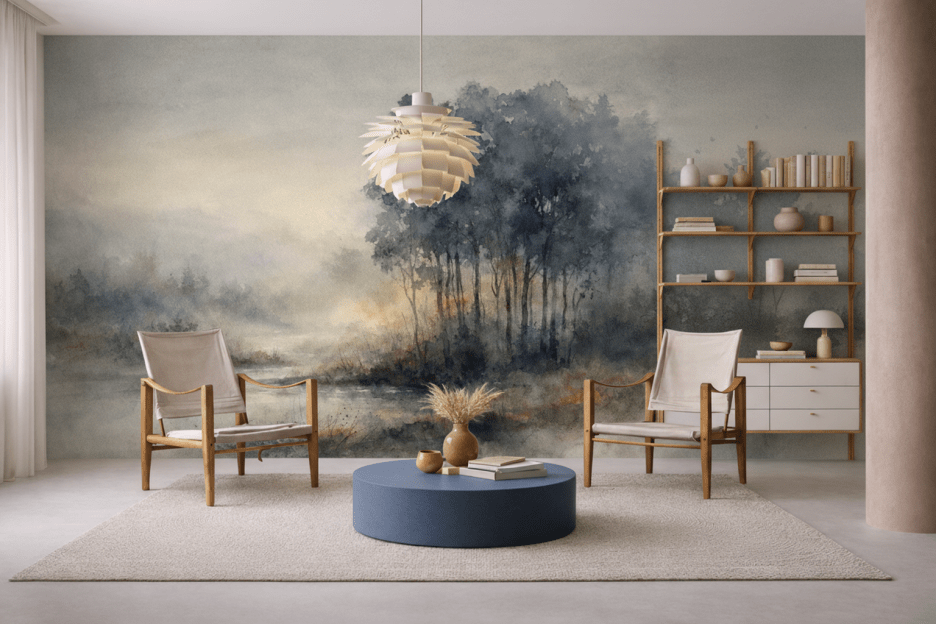 Misty Grove Reflections