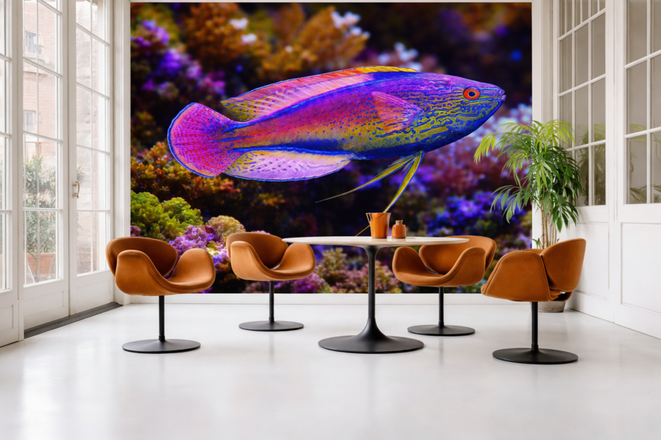 Iridescent Marine Mural