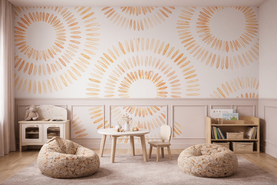 Radiant Pebble Mural