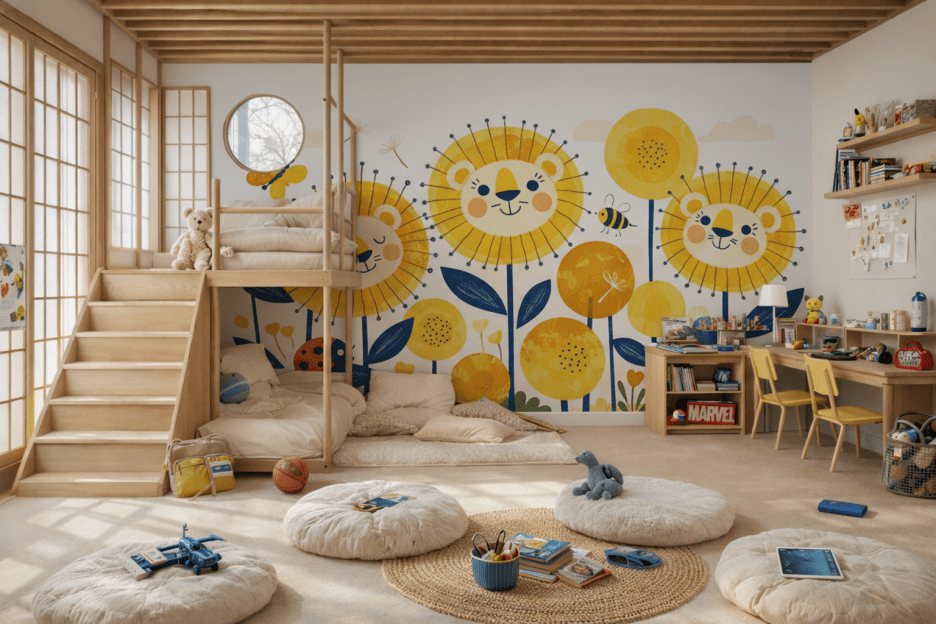 Cheerful Gerbera Mural