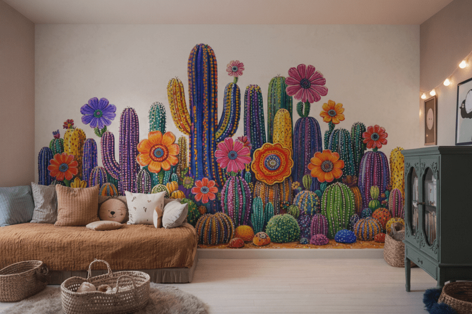 Vibrant Cactus Oasis