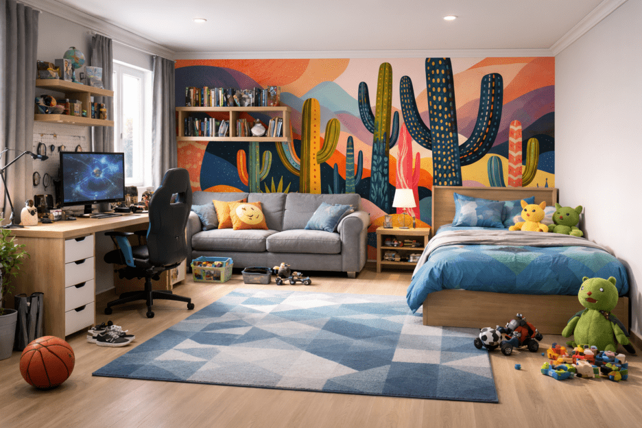 Sunset Horizon Cacti