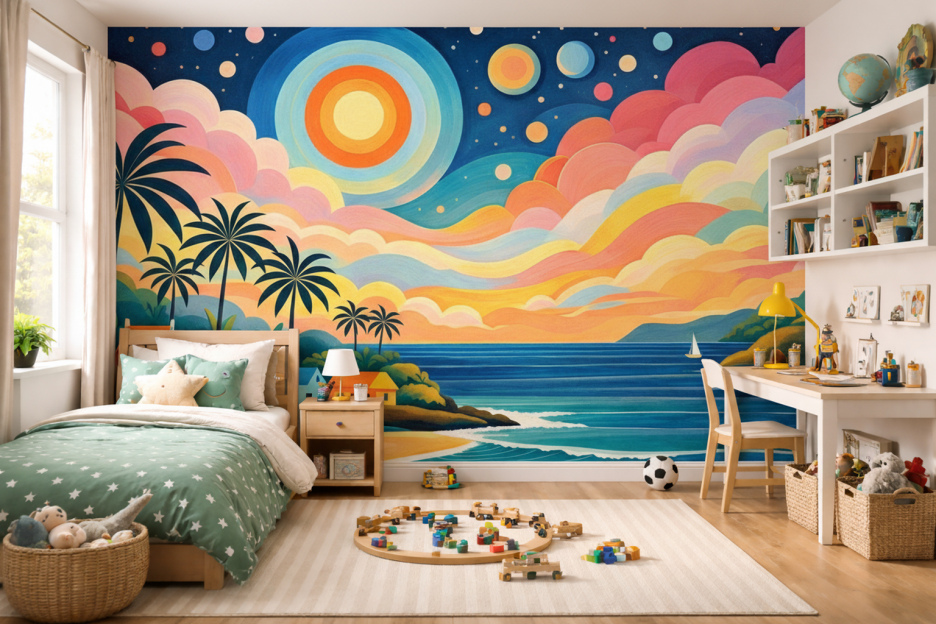 Tropical Ripple Mural