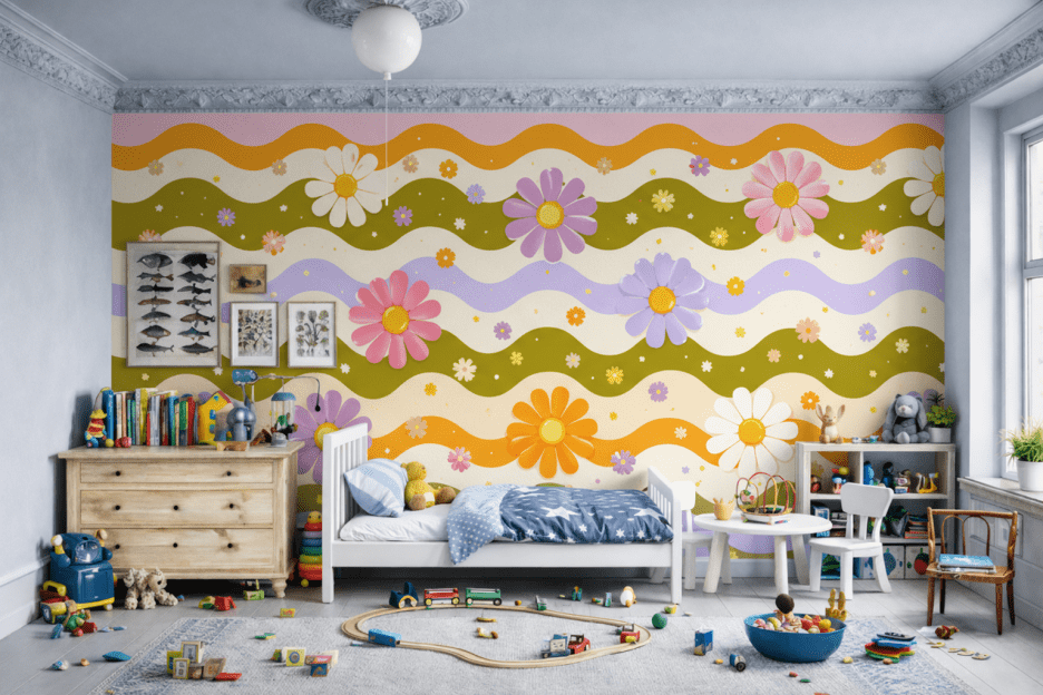 Whimsical Blossom Waves