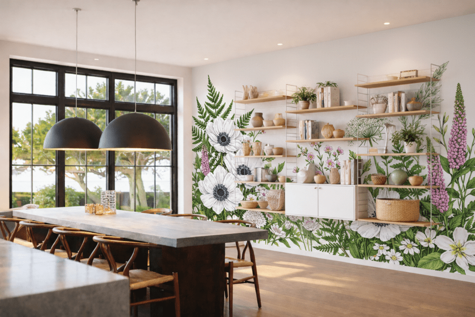 Silken Floral Mosaic