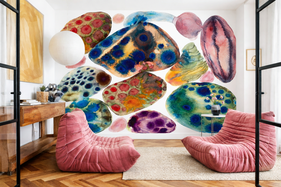 Vibrant Pebble Mosaic