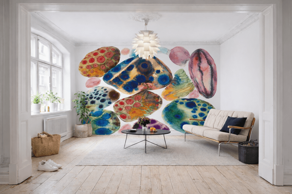 Vibrant Pebble Mosaic