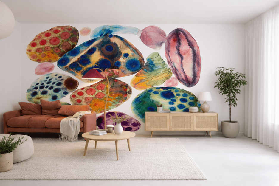 Vibrant Pebble Mosaic
