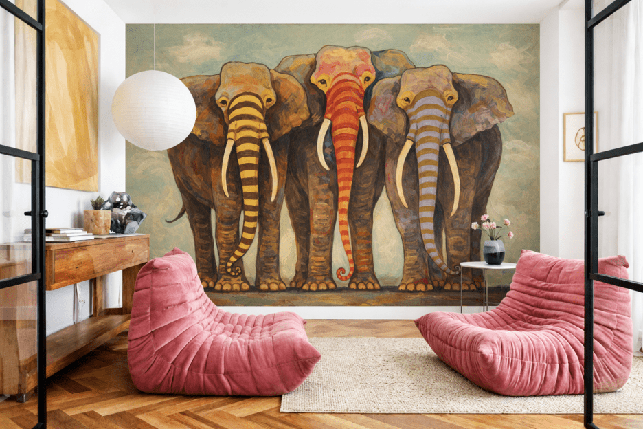 Lively Pachyderm Parade