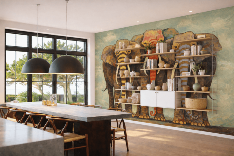 Lively Pachyderm Parade