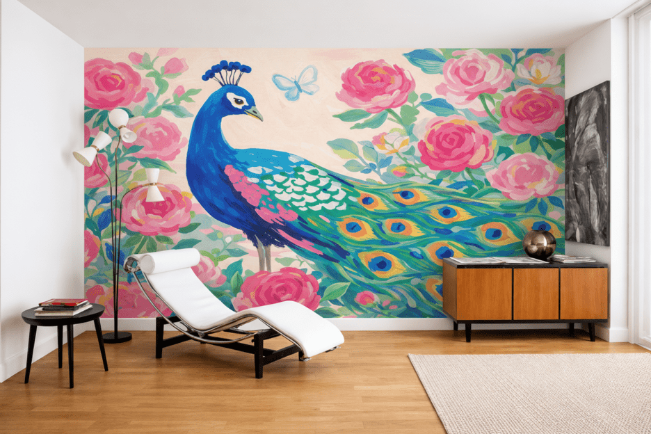 Peacock Blossom Veil