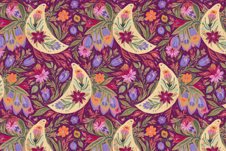 Floral Ink Splash