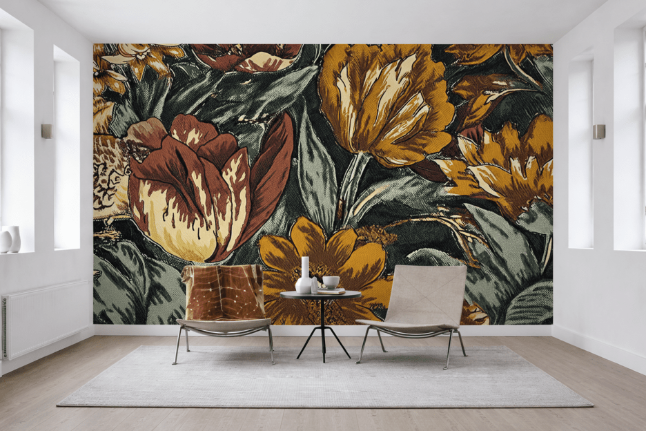 Glowing Blossom Tapestry