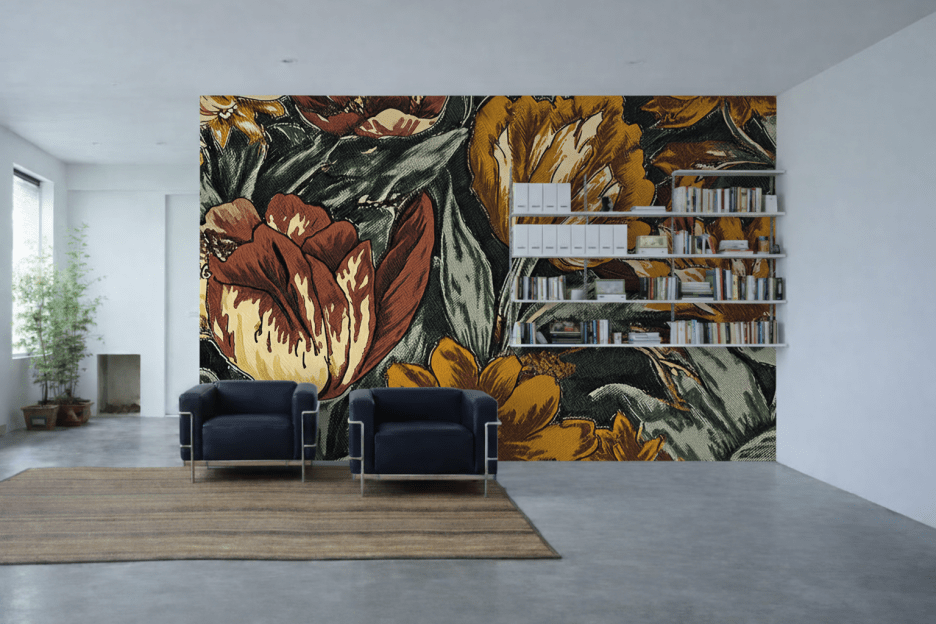 Glowing Blossom Tapestry