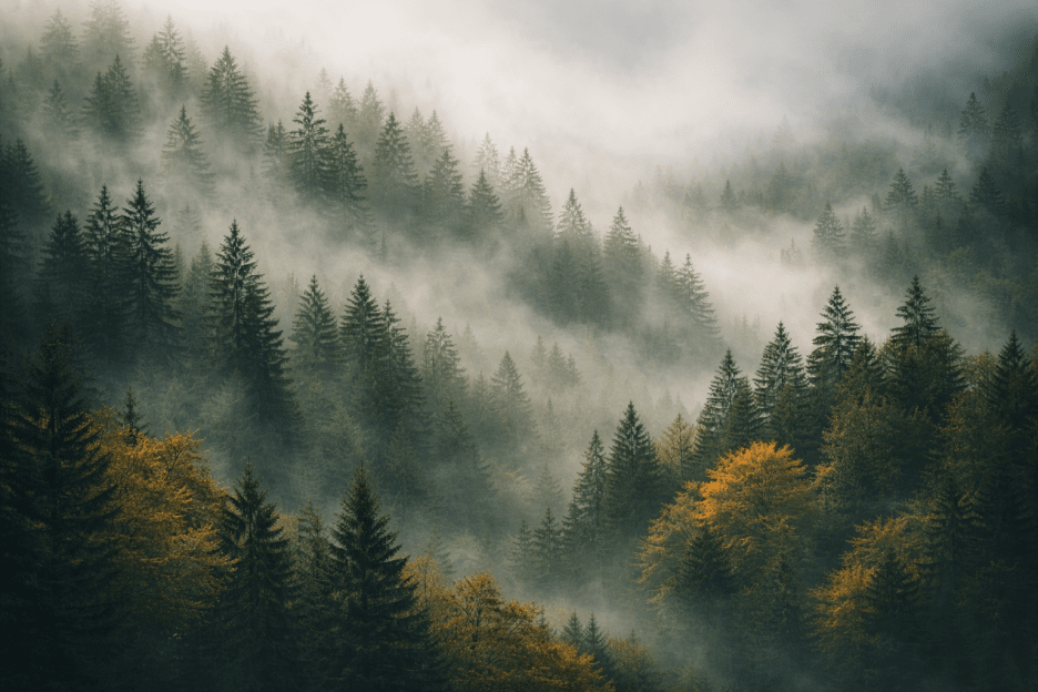 Misty Forest Canopy