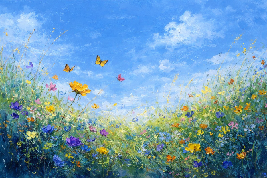 Butterfly Meadow Sky