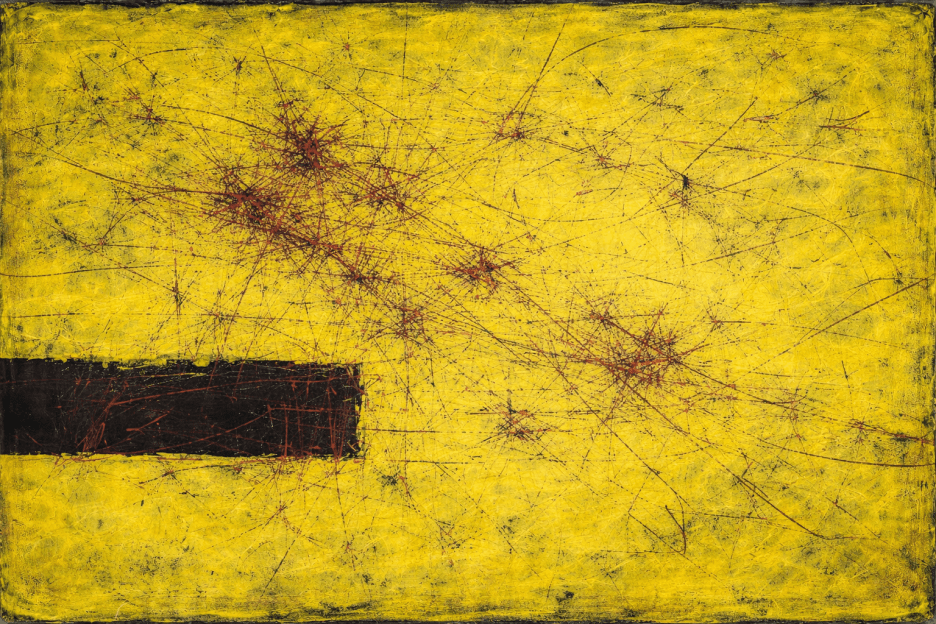 Flecked Saffron Canvas