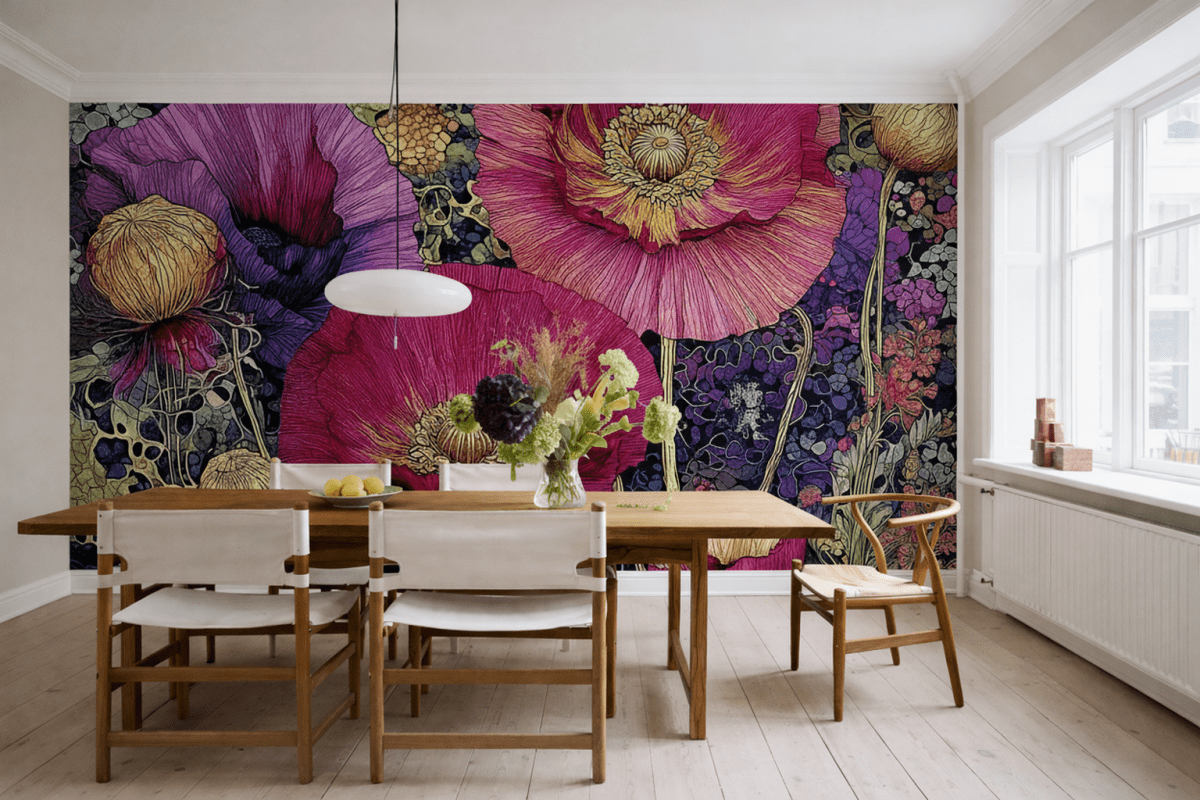 Silken Wildflower Tapestry