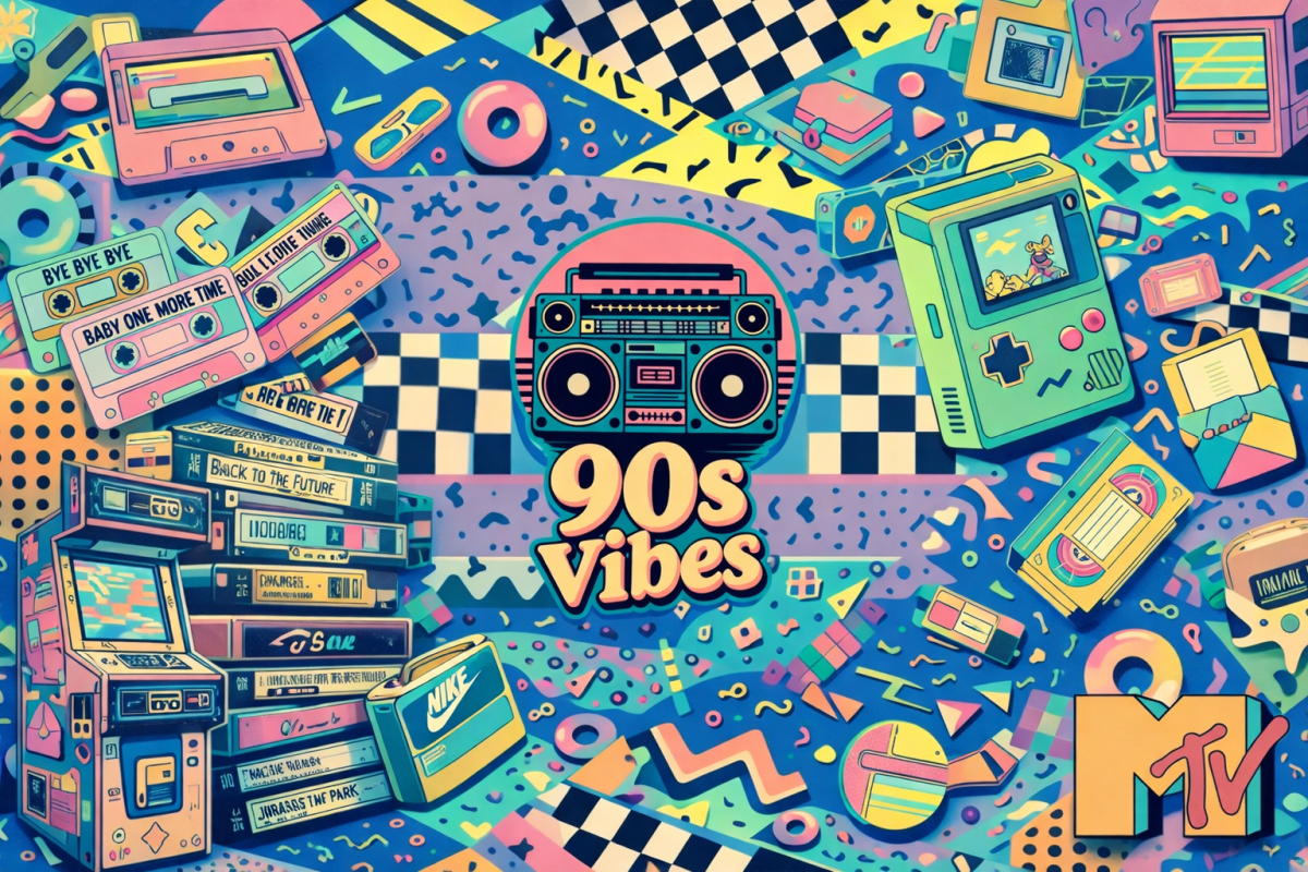 Retro Nostalgia Mural