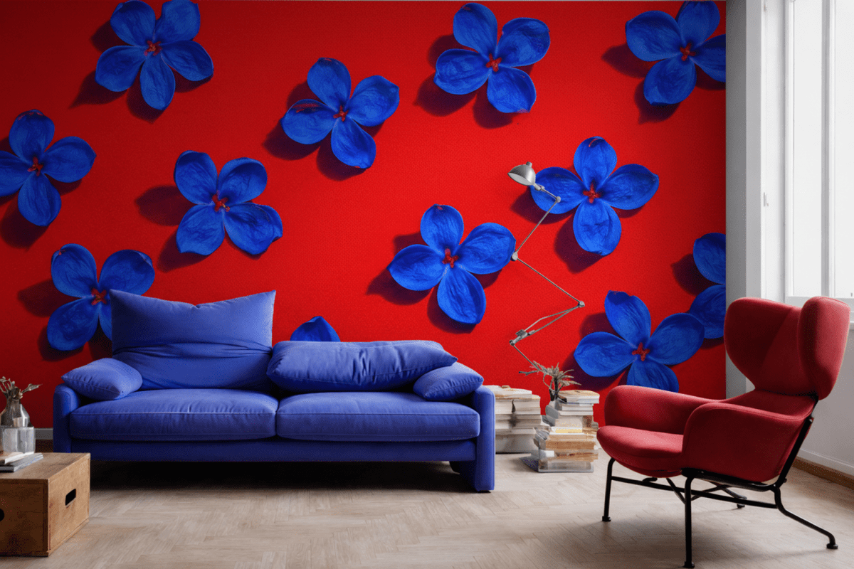 Blue Bloom Mural