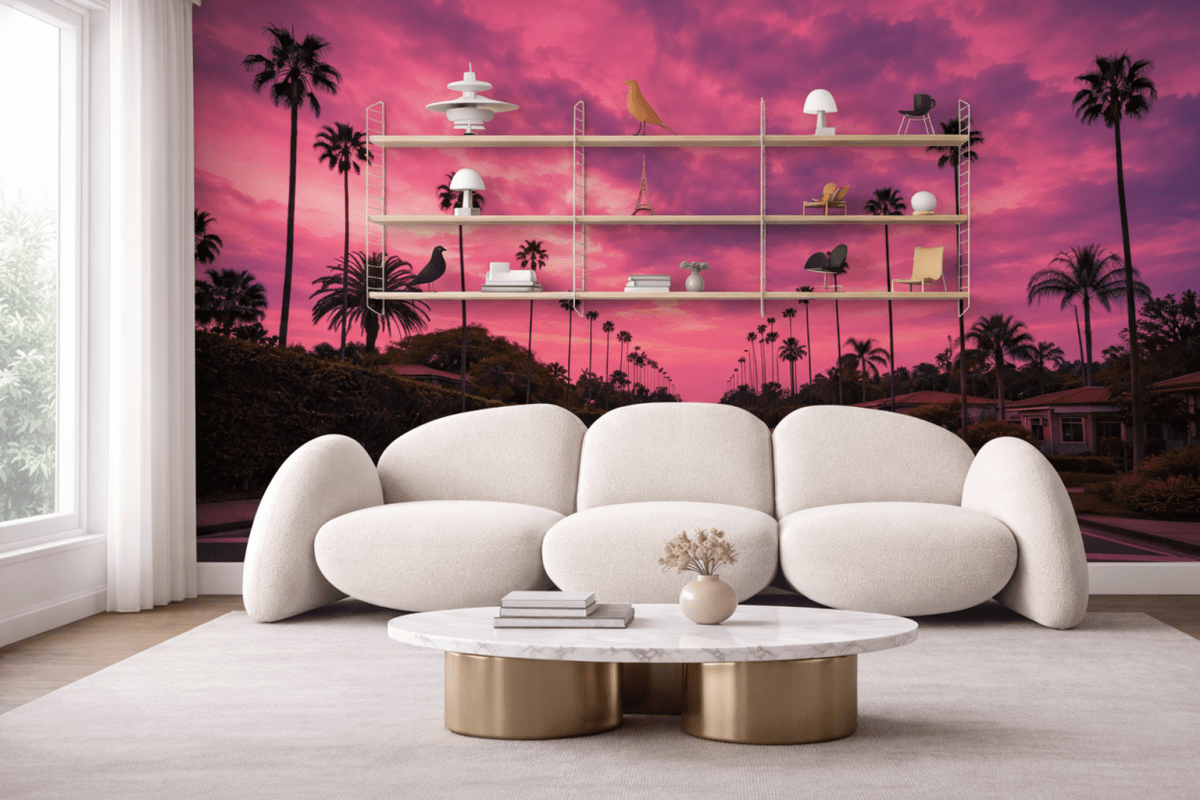 Palm Oasis Sunset
