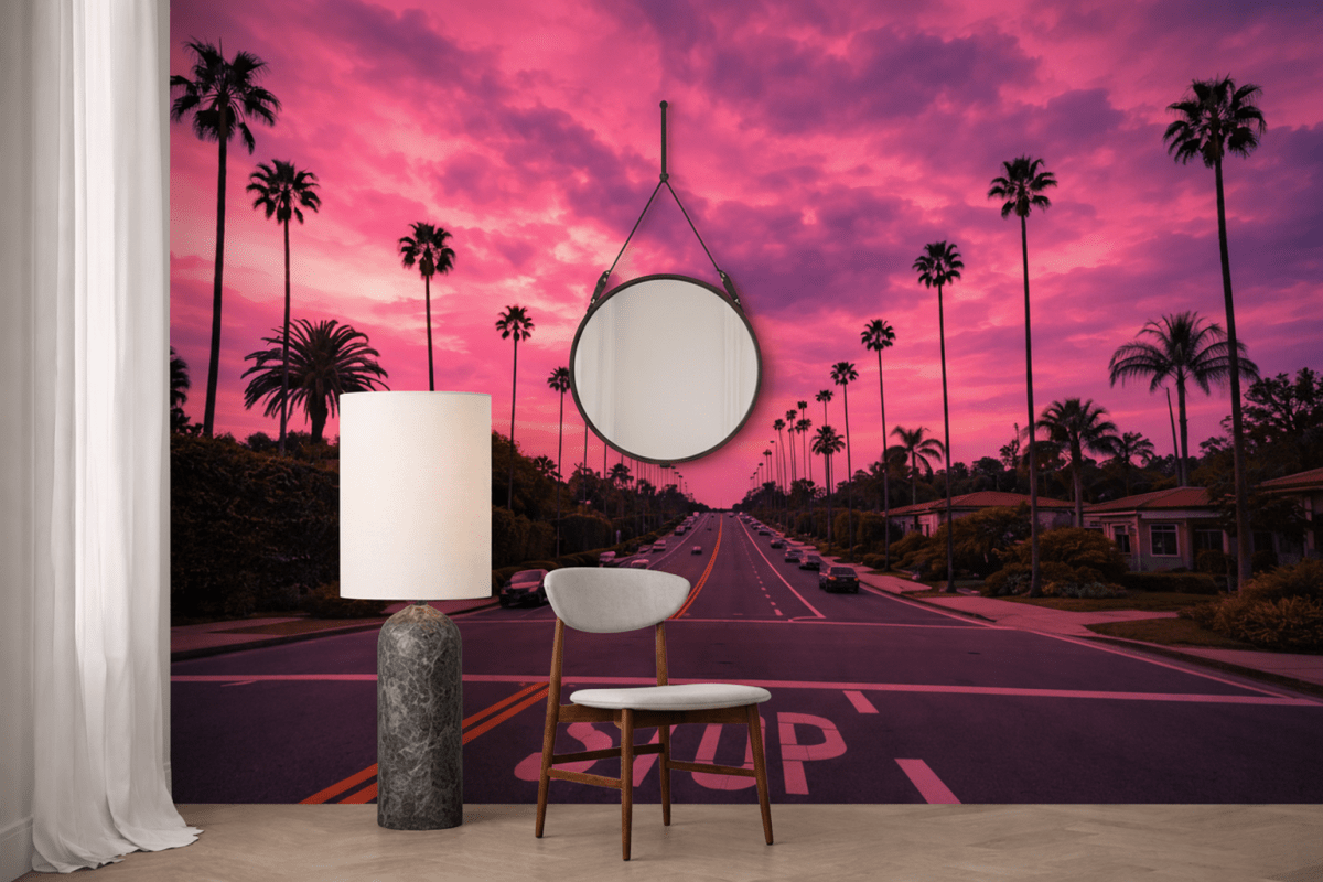 Palm Oasis Sunset