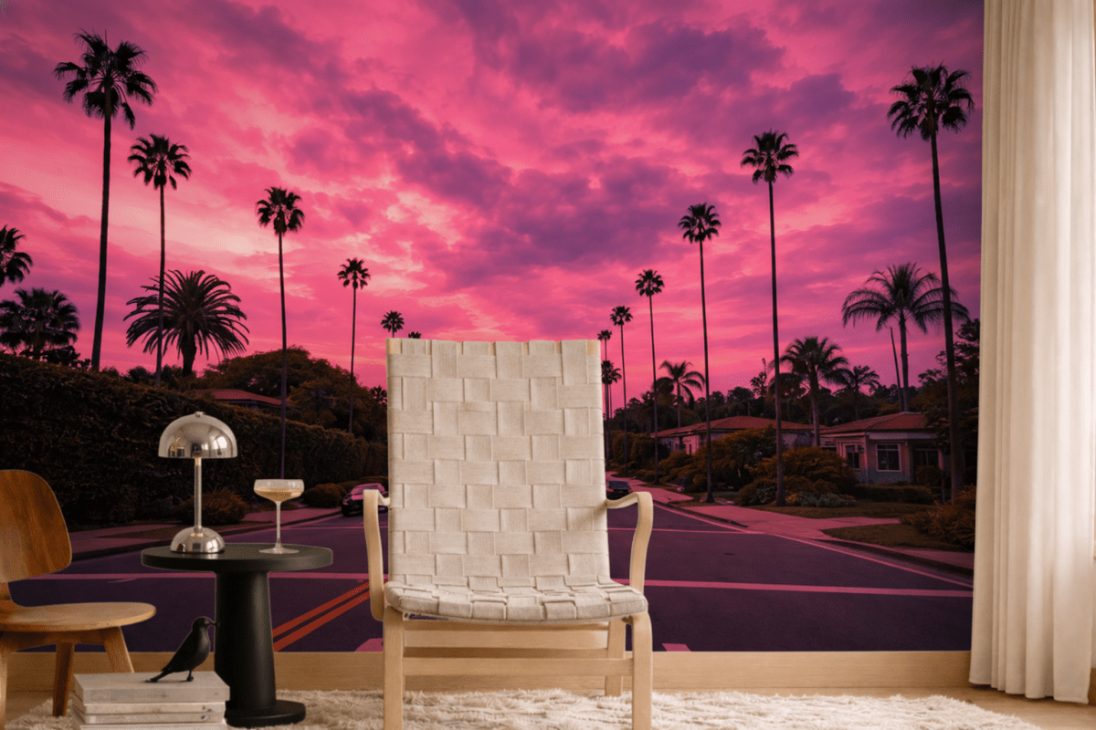 Palm Oasis Sunset