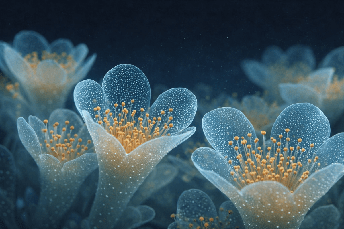 Frosted Floral Mural