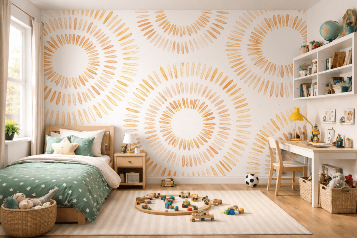 Radiant Pebble Mural