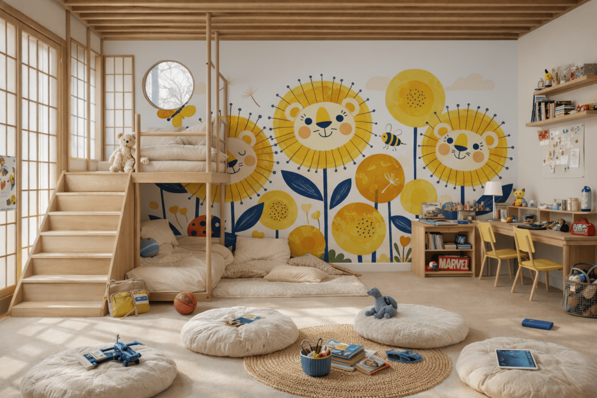 Cheerful Gerbera Mural