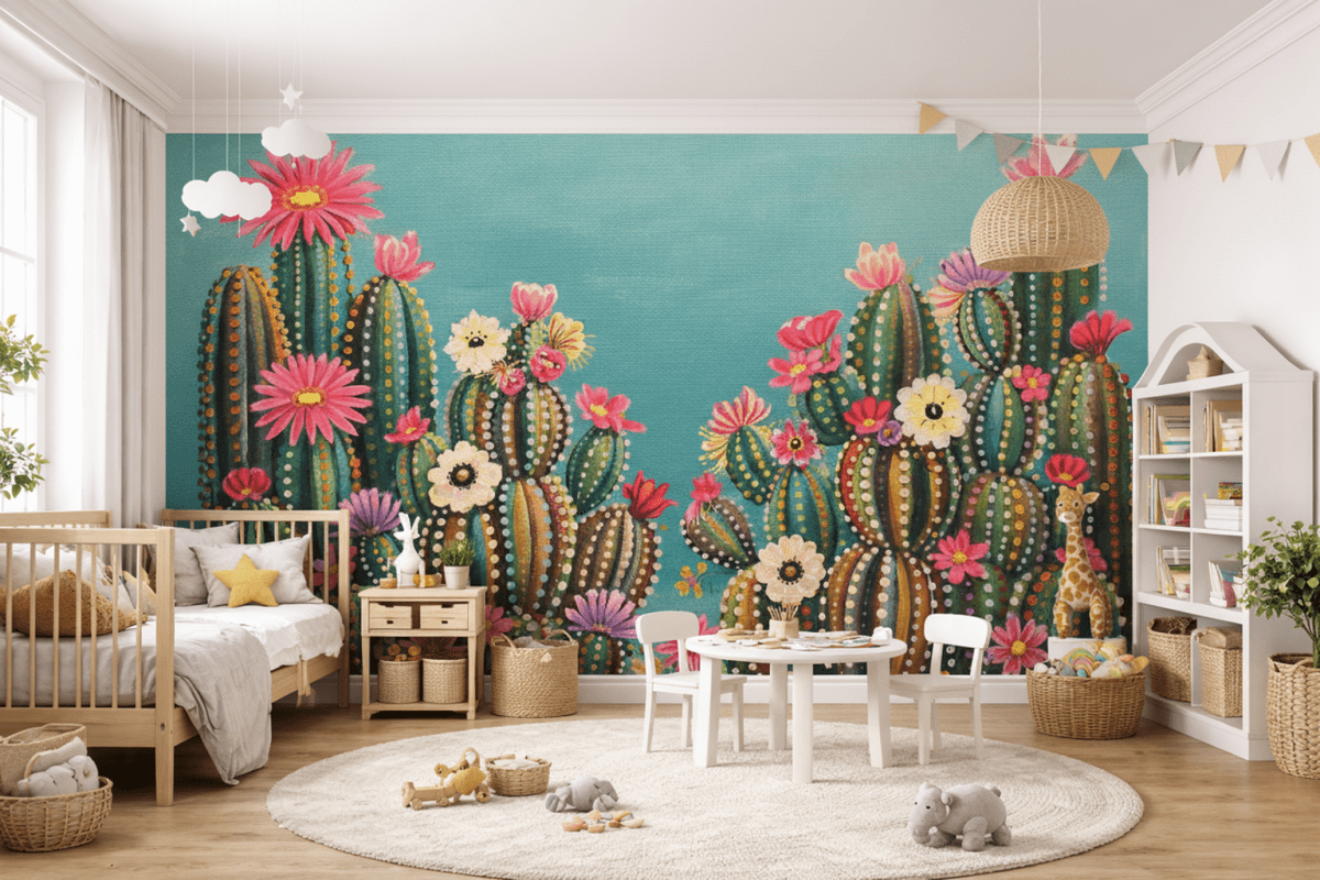 Cactus Blossom Mural