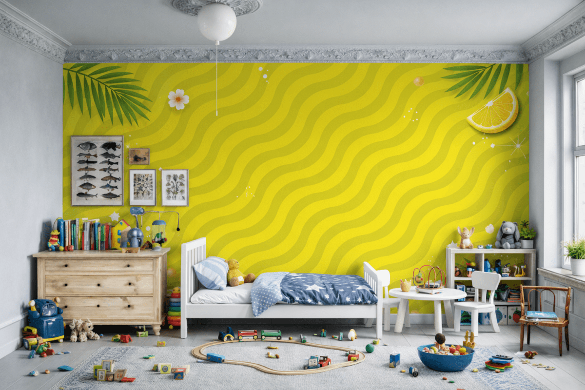 Luminous Citrus Wave