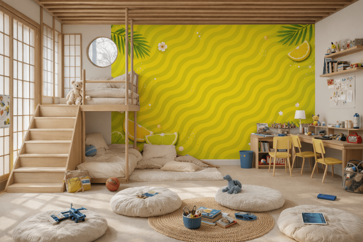 Luminous Citrus Wave