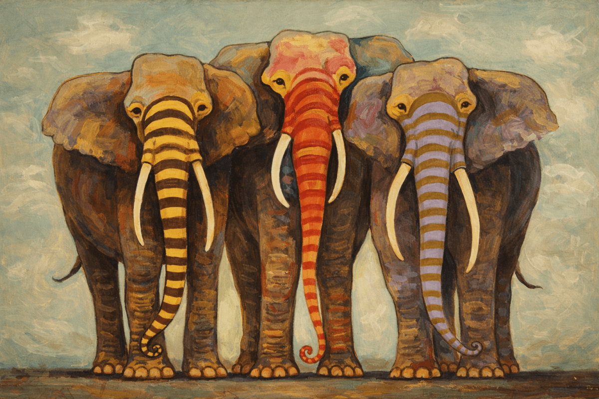 Lively Pachyderm Parade