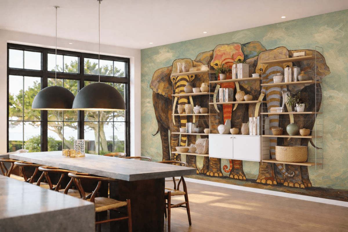 Lively Pachyderm Parade