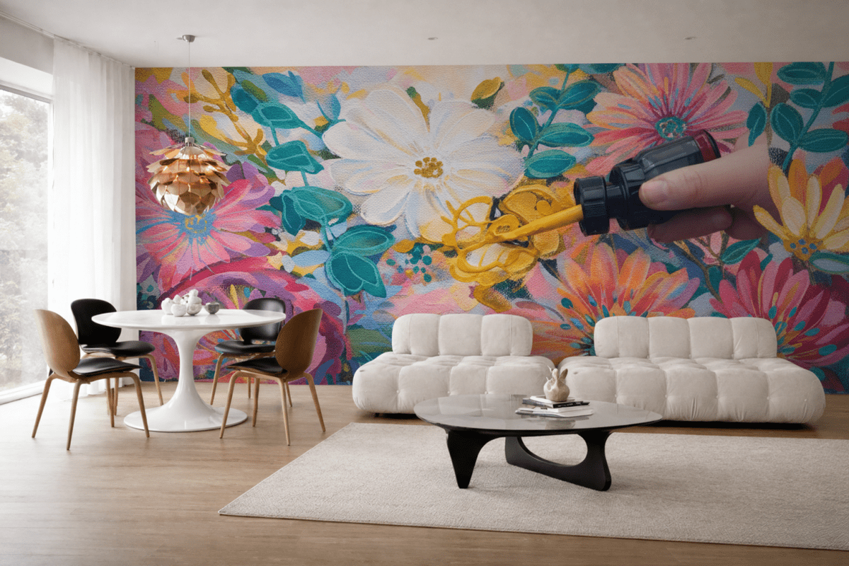 Ink Petal Mosaic