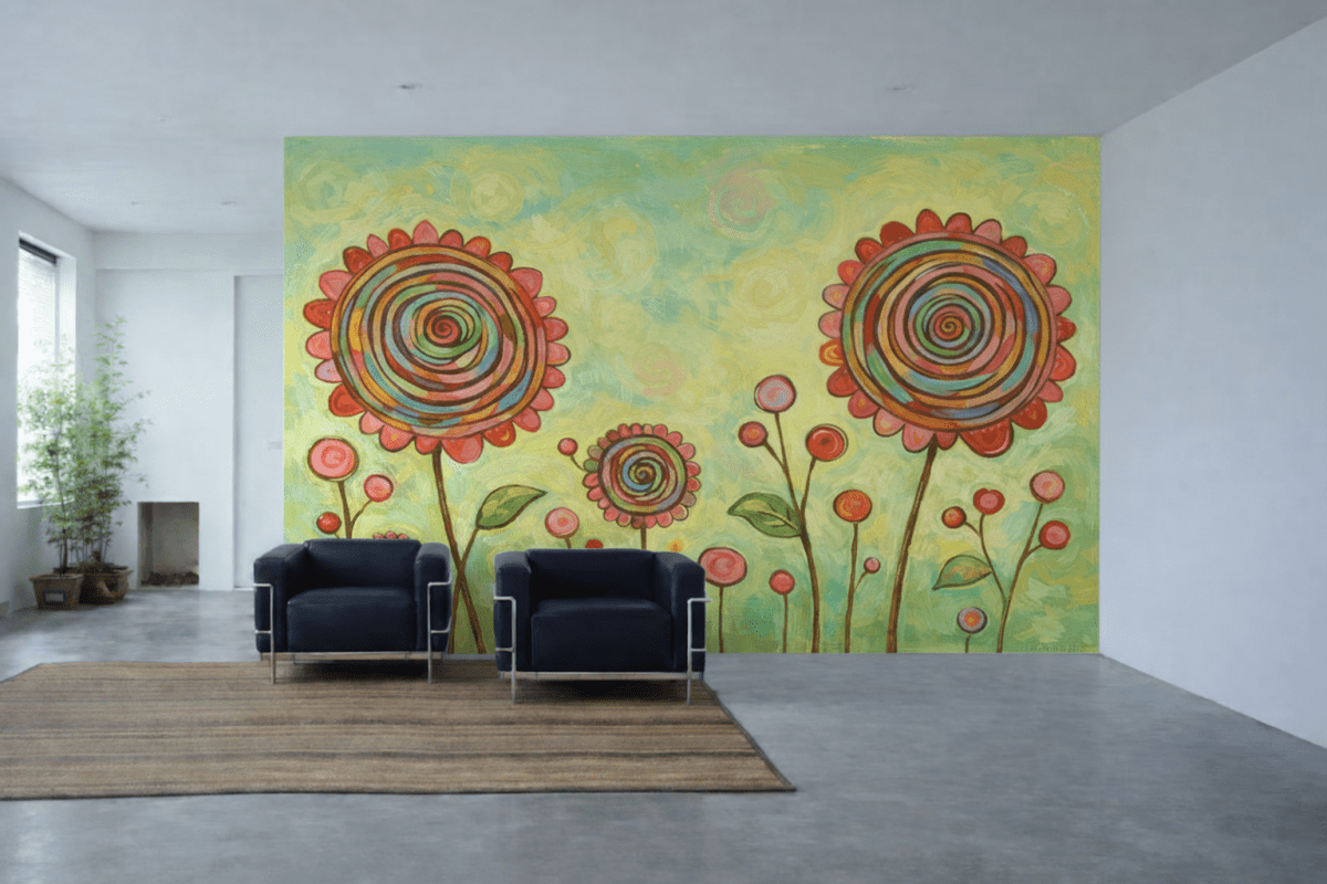 Spiral Blossom Patch