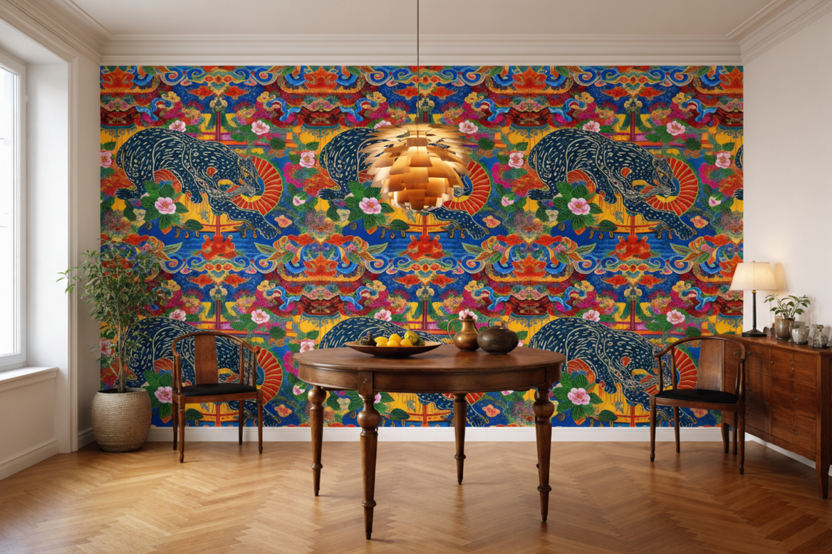 Majestic Feline Tapestry