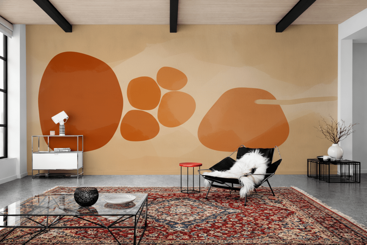 Sunset Pebble Composition